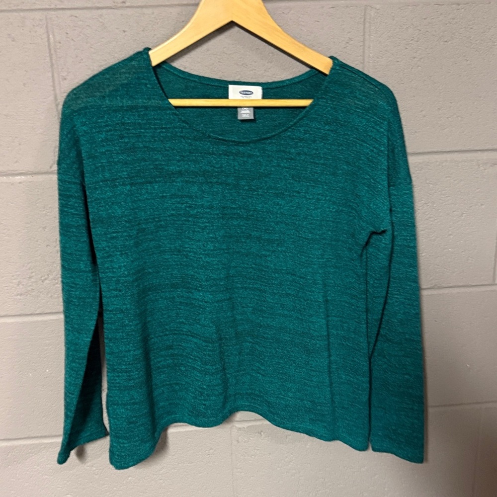 Old Navy Teal Knit Long Sleeve Shirt